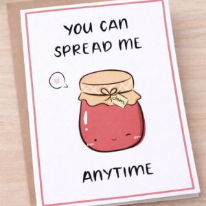 Spread me anytime naughty card