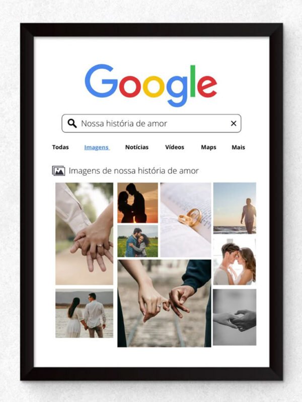 Google Theme Personalized Photo Frame – (A4 Size) – Antly Gifts